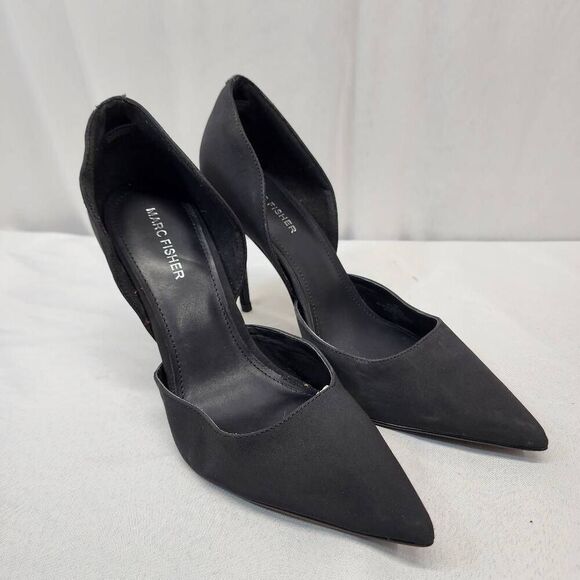 Marc Fisher Carline 3 Pump Women's 10 Black  Pointed Toe Pump Heels - Picture 1 of 8